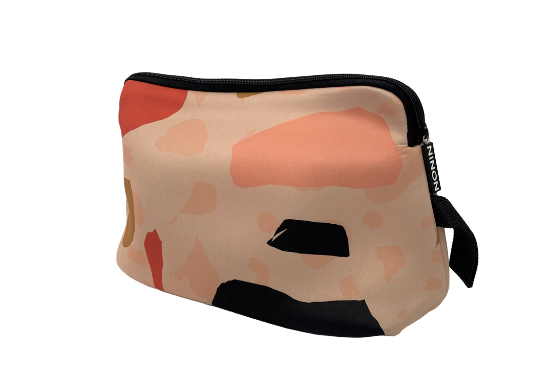 Neoprene Pouch - Peachy Terrazzo