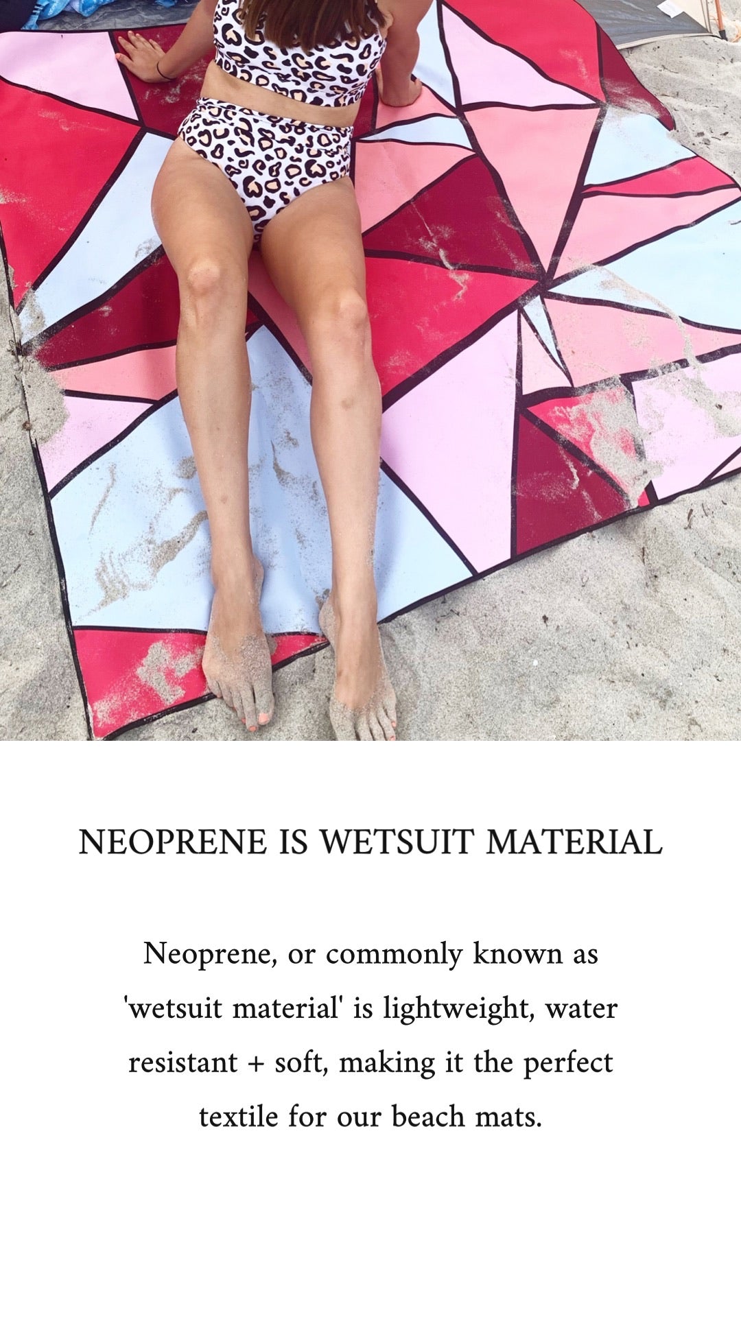 SUNSET LOVER Neoprene Beach + Picnic Mat