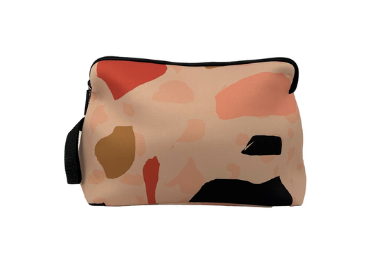 Neoprene Pouch - Peachy Terrazzo